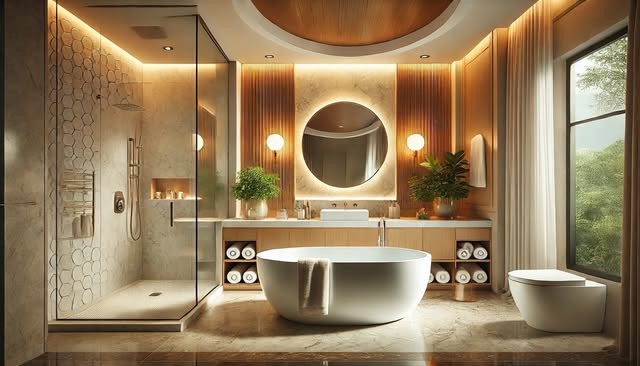 Salle de bain nature et modernité